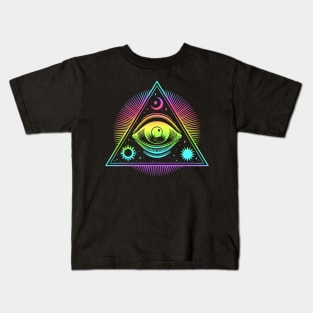 All Seeing Eye Illuminati Kids T-Shirt